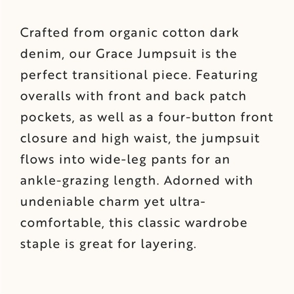 NWT Whimsy + Row Grace Jumpsuit Black Wash Denim - Picture 3 of 13